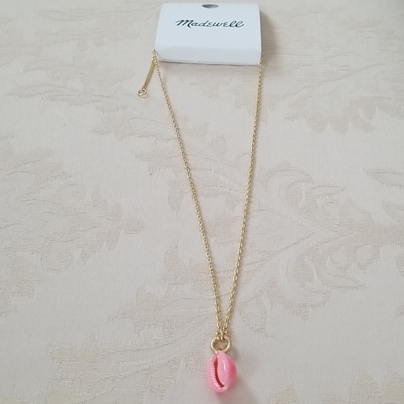 Madewell Painted Cowrie Shell Pendant Necklace - Picture 7 of 8